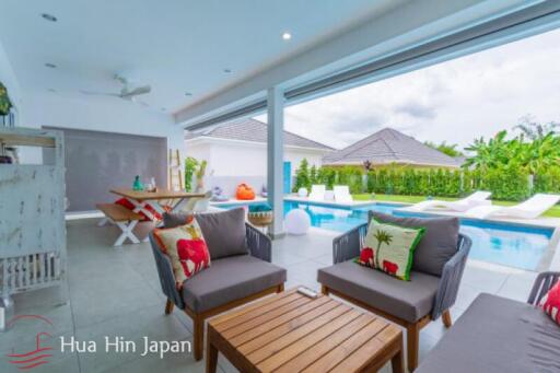 Modern and High Spec 4 Bedroom Pool Villa Close to Beautiful Sai Noi Beach