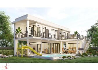 Contemporary 4 Bedroom Pool Villa near Banyan Golf on Soi 112 (Off plan)