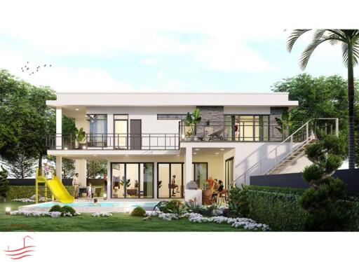 Contemporary 4 Bedroom Pool Villa near Banyan Golf on Soi 112 (Off plan)