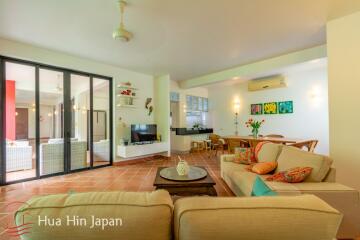 A Large 2 Bedroom apartment only 300 meter from Khao Takiab Beach.