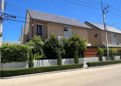 Exterior view of a modern house