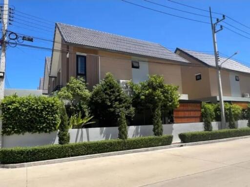 Exterior view of a modern house