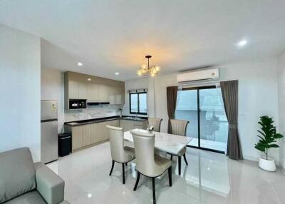 Modern kitchen and dining area