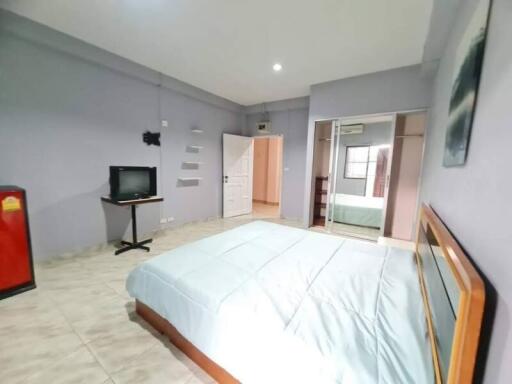 Spacious bedroom with modern amenities