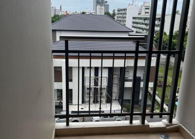 Balcony with city view