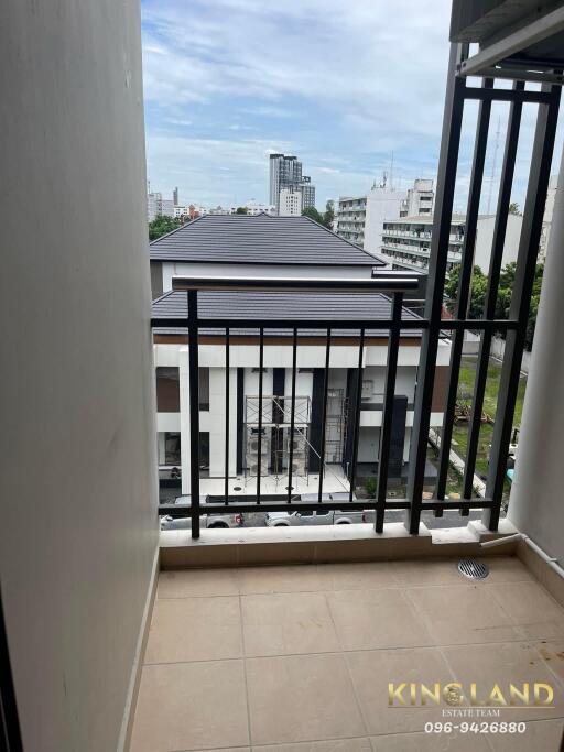 Balcony with city view