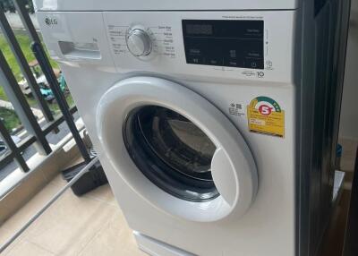 Washing machine on balcony