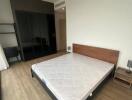 Spacious bedroom with double bed and wardrobe