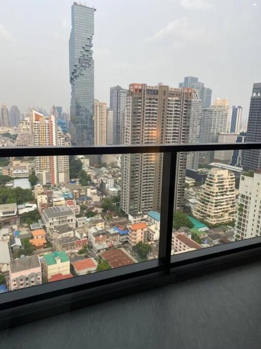 Balcony with city view