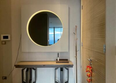 Entryway with mirror