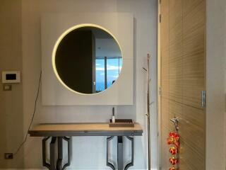 Entryway with mirror