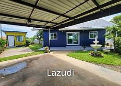 SINGLE HOUSE NEAR LOTUS PRAN BURI : 2 bed with 1 extra room outside