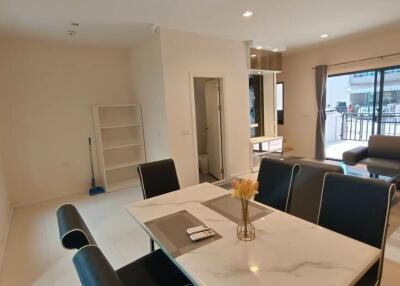 Modern living and dining area