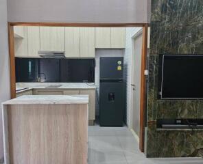 Modern kitchen with island and appliances