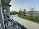 Balcony view with surrounding neighborhood