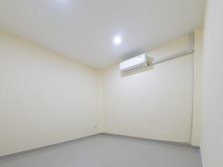 Empty room with air conditioning unit