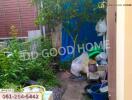 Outdoor area with garden and storage