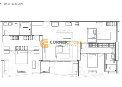 4 bedroom Condo in Skypark Lucean Jomtien Pattaya Jomtien