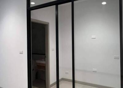 Bedroom with sliding glass door