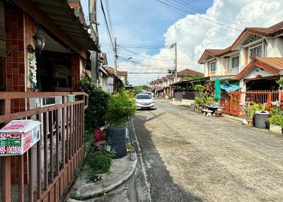 Street view of residential neighborhood