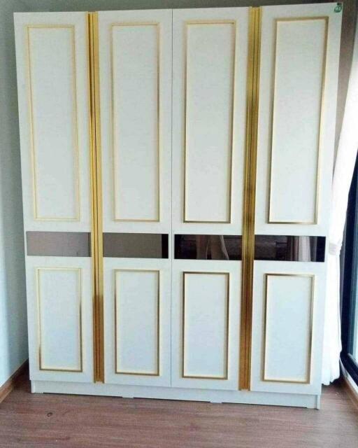 Modern wardrobe in a bedroom