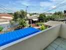 Balcony with a view of the neighborhood