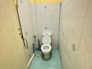 Bathroom with a toilet and a shower