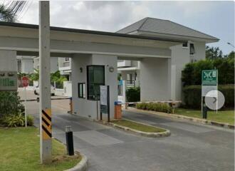 Gated entrance of residential community