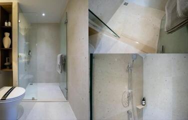 modern bathroom with shower