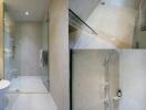 modern bathroom with shower