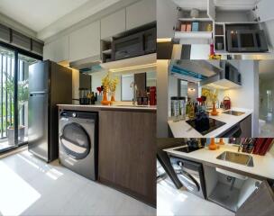 Modern kitchen with appliances and storage