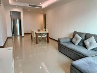 Living room with dining area and modern furniture