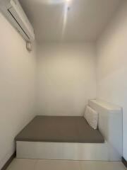 Compact bedroom with air conditioning