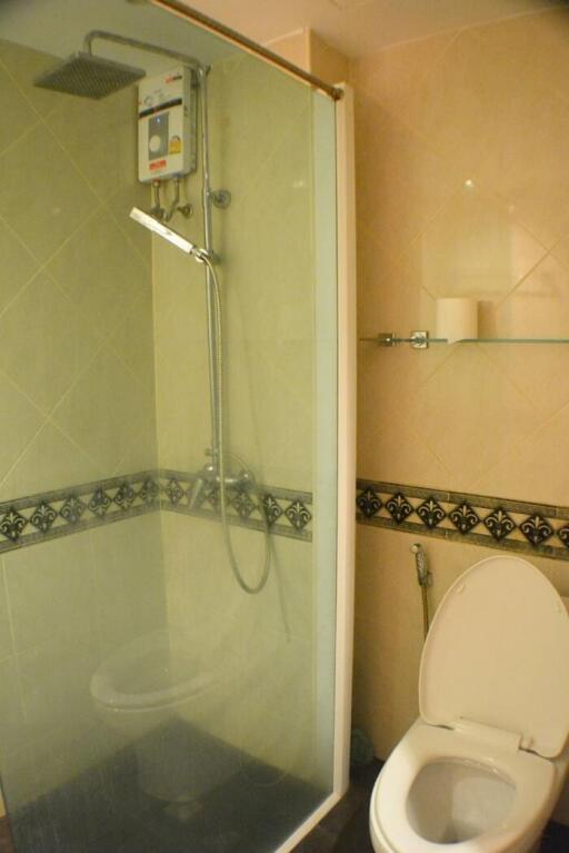 Bathroom with shower and toilet