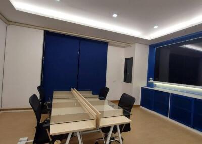 Modern office space with workstations