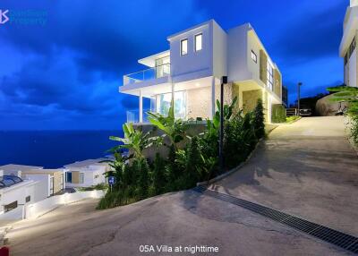 Contemporary Samui 5-Bed Sea-view Villa at The Wave2