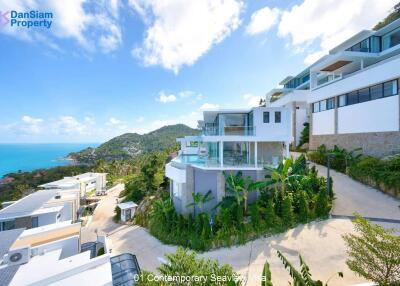 Contemporary Samui 5-Bed Sea-view Villa at The Wave2