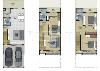 ขายทาวน์ โฮม บ้านกลางเมือง สุขุมวิท 77  178 sq.m, 3 ห้องนอน