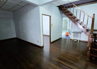 Living area with staircase