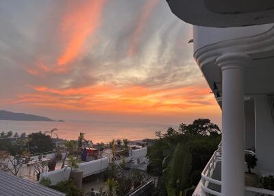 Sunset view from balcony