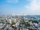 Aerial view of the city from a high vantage point