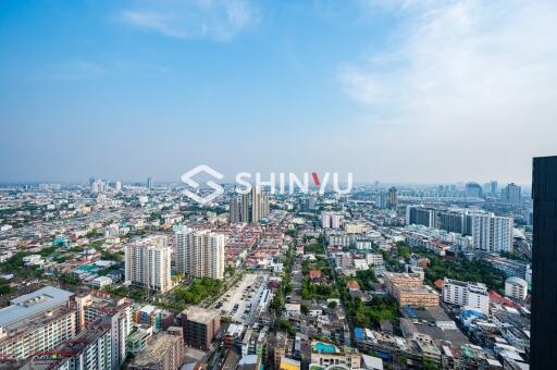 Aerial view of the city from a high vantage point