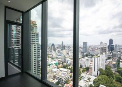 Panoramic city view from a high-rise building