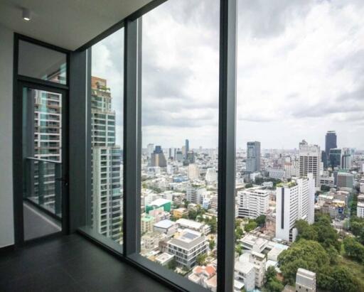 Panoramic city view from a high-rise building