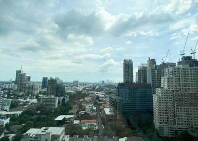 City skyline view from high-rise building