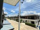 View of residential street from a balcony