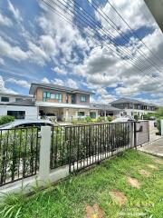 Residential neighborhood with modern houses