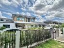 Residential neighborhood with modern houses