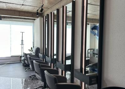 Modern salon with workstations