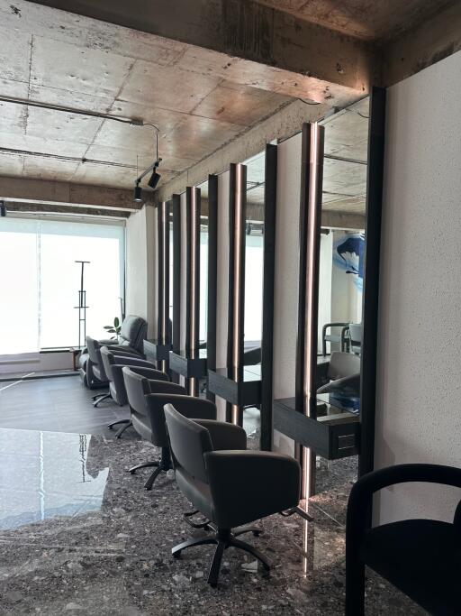 Modern salon with workstations